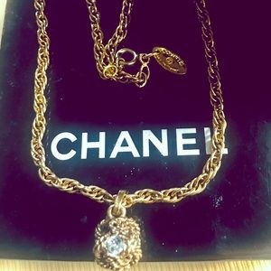Authentic Chanel gold tone Love Knot